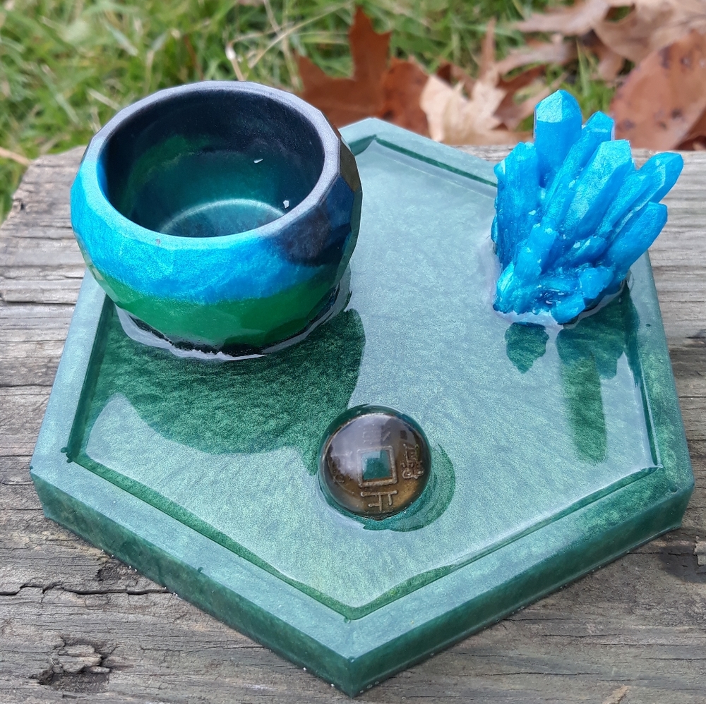 Trinket tray Jewelry holder lucky coin